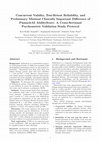 Research paper thumbnail of Concurrent Validity, Test-Retest Reliability, and Preliminary Minimal Clinically Important Difference of PinnacleAI AbilityScore: A Cross-Sectional Psychometric Validation Study Protocol