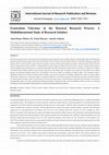 Research paper thumbnail of Frustration Tolerance in the Doctoral Research Process: A Multidimensional Study of Research Scholars