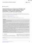 Research paper thumbnail of Clinical Performance Comparison of Prepless and Minimally Invasive Ceramic Laminate Veneer Restorations: A Prospective Clinical Study.
