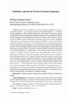 Research paper thumbnail of Similative plurals in Western Iranian languages