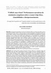 Research paper thumbnail of "É difícil, mas é bom!" Performances narrativas de estudantes congoleses sobre o exame Celpe-Bras, (i)mobilidade e (des)pertencimento.