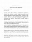 Research paper thumbnail of Foreword: Breaking the Silence