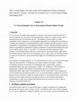 Research paper thumbnail of US Environmental Cases in International Human Rights Forums