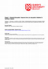 Research paper thumbnail of Paper 1: Shared Education: lessons from an education initiative in Northern Ireland
