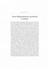 Research paper thumbnail of Tema: Religionshistorie og kulturel evolution