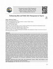 Research paper thumbnail of Refinancing Risk and Public Debt Management in Nigeria