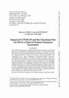 Research paper thumbnail of Impact of COVID-19 and the Ukrainian War on FDI in a Panel of Eastern European Economies