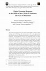 Research paper thumbnail of Digital Learning Response in the Midst of the Covid-19 Pandemic: The Case of Mauritius
