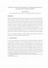 Research paper thumbnail of Towards a Statistical Foundation in Combining Structures of Decomposable Graphical Models 1