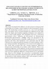Research paper thumbnail of INFLUENCE OF SELF-CONCEPT ON INTERPERSONAL RELATIONSHIP OF SECONDARY SCHOOL STUDENTS IN ILORIN METROPOLIS, KWARA STATE