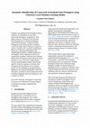 Research paper thumbnail of Automatic Identification of Loanwords in Konkani from Portuguese using Character-Level Machine Learning Models
