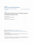 Research paper thumbnail of From Bilateralism to Publicness in International Law