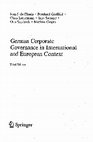 Research paper thumbnail of German Corporate Governance in International and European Context. 2nd Edition