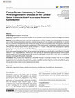 Research paper thumbnail of Pedicle Screws Loosening in Patients With Degenerative Diseases of the Lumbar Spine: Potential Risk Factors and Relative Contribution