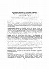 Research paper thumbnail of Sustainability and Innovative Technology Strategies in High-Rise Architecture: Architects' Awareness and Adoption in Lagos, Nigeria