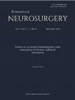 Research paper thumbnail of Drains vs. no drains following burr-hole evacuation of chronic subdural hematoma