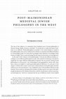 Research paper thumbnail of Post-Maimonidean Medieval Jewish Philosophy in the West