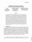 Research paper thumbnail of Building Better Mousetrap Builders: Courses To Incrementally And Systematically Teach Design