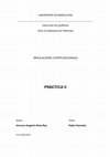 Research paper thumbnail of Pràctica II: Estimació del punt de fusió d'un clúster de Ni