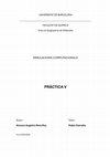 Research paper thumbnail of Pràctica V: Nanogota d'aigua sobre superfície de grafè