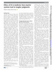 Research paper thumbnail of Ethics of AI in medicine: how smarter systems lead to tougher judgments