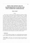 Research paper thumbnail of Trust: The Notion and Its Transformation in Mature and Post-Communist Democracies
