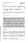 Research paper thumbnail of Arrived in Power, and Yet Still Disgruntled? How Government Inclusion Moderates ‘Protest Voting’ for Far-Right Populist Parties in Europe