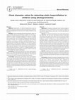 Research paper thumbnail of Chest diameter ratios for detecting static hyperinflation in children using photogrammetry Razão entre diâmetros torácicos para detecção de hiperinsuflação estática em crianças pela biofotogrametria