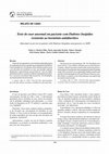 Research paper thumbnail of Teste do suor anormal em paciente com Diabetes Insipidus resistente ao hormônio antidiurético