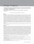 Research paper thumbnail of Avaliação da hiperresponsividade brônquica à solução salina hipertônica em crianças e adolescentes