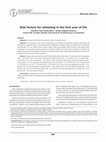 Research paper thumbnail of Fatores de risco para sibilância no primeiro ano de vida