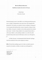 PDF) Toni Rønnow-Rasmussen's Personal Value