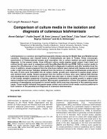 (PDF) Comparison of culture media in the isolation and diagnosis of ...