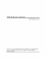 Research paper thumbnail of JML Reference Manual