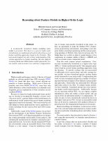Research paper thumbnail of Reasoning About Feature Models In Higher-Order Logic