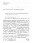 Research paper thumbnail of Key Evolutionary Transformations in Homo sapiens