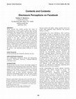 Research paper thumbnail of Bazarova, N. N. (2012). Contents and contexts: Disclosure perceptions on Facebook. Proceedings of the Computer-Supported Cooperative Work Conference (CSCW 2012), February 11-15, 2012.