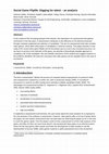Research paper thumbnail of Social Game Fliplife: Digging for Talent – an analysis