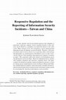 Research paper thumbnail of Responsive Regulation and the Reporting of Information Security Incidents-Taiwan and China