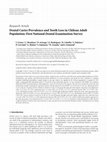 Research paper thumbnail of Dental Caries Prevalence and Tooth Loss in Chilean Adult Population: First National Dental Examination Survey