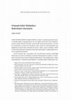 Research paper thumbnail of Osmanlı Şehir Mekânları: Kahvehane Literatürü (Ottoman Urban Spaces: An Evaluation of Literature on Coffeehouses)