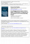 Research paper thumbnail of From Blogging Central Asia to Citizen Media: A Practitioners' Perspective on the Evolution of neweurasia