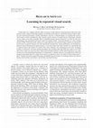 Research paper thumbnail of Learning in repeated visual search