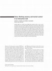 Research paper thumbnail of Taboo: Working memory and mental control in an interactive task