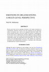 PDF) Emotion in organizations: A neglected topic in I/O psychology