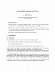 Research paper thumbnail of Proving Meta-theorems with Twelf