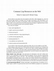 PDF) COMMON LISP: A Gentle Introduction to Symbolic Computation