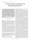 Research paper thumbnail of Automatic meeting segmentation using dynamic Bayesian networks