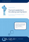 Research paper thumbnail of Trust and leadership in the lifelong learning sector