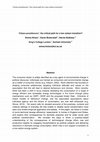 Research paper thumbnail of ‘Citizen-practitioners’: the critical path for a low carbon transition?